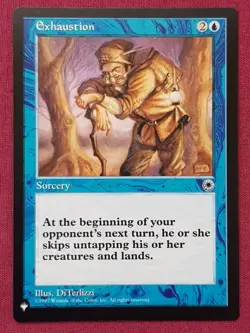 Magic The Gathering THE LIST - PORTAL EXHAUSTION blue card MTG - Image 1