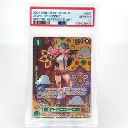 One Piece Card PSA 10 Bonney ST02-007 C SP Parallel Japanese [10] - Image 1