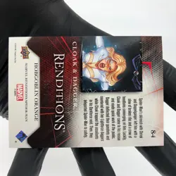 Marvel Card Cloak & Dagger 84 Orange /299 Fleer Upper Deck Renditions [NM] - Image 4