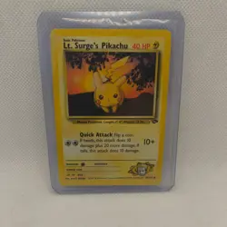 Lt. Surge's Pikachu 84/132 Gym Challenge 1st Edition Pokemon Card 2000 - Image 1