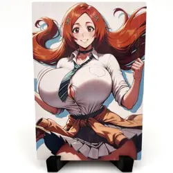 Bleach Orihime Inoue Sexy Anime Waifu Girl Doujin Lewd Goddess Story Art Card - Image 1