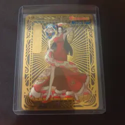 Boa Hancock One Piece Waifu Gold Premium Metal Card Anime Goddess Story - Image 2