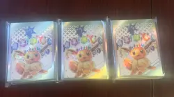Pokemon Prismatic Evolutions CARD SLEEVES (pack of 65 x3) from ETB - 195 - Image 1