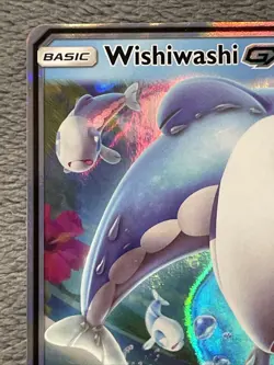 Wishiwashi GX 63/238 Cosmic Eclipse Full Art Rare Holo Pokemon Card Near Mint NM - Image 3
