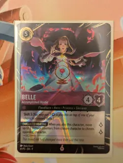 Belle Accomplished Mystic AND Beast Gracious Prince Promo Disney Lorcana Card - Image 2