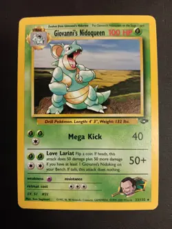 Pokemon Card - Giovanni's Nidoqueen - 23/132 - Gym Challenge - Rare - Image 2