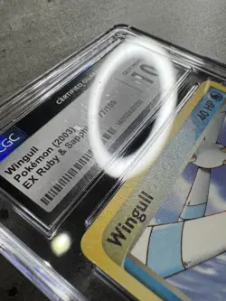 Pokemon Card Wingull CGC 10 Gem Mint, EX Ruby & Sapphire 77/109, 2003 (1) - Image 5