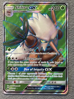 Shiftry GX 152/168 Celestial Storm 2018 Pokemon Card Full Art Textured Rare Holo - Image 1