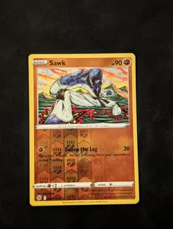 Sawk Reverse Holo - 081/172 - Brilliant Stars Pokemon Card - Image 1