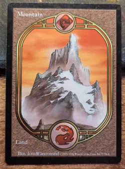 Tom Wanerstrand MOUNTAIN - Full Art - Unglued - MTG Magic: the Gathering - Image 1