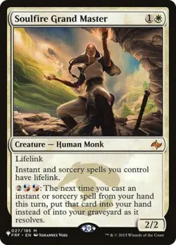 Soulfire Grand Master - Light Play MTG The List - Image 1