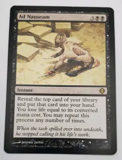 Ad Nauseam Shards of Alara ALA 1x MTG Magic the Gathering x1 Rare Regular - Image 1