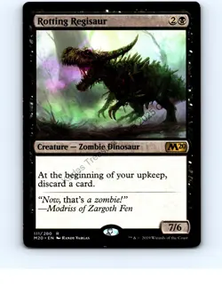 Rotting Regisaur #111 Rare Core Set 2020 MTG LP VG - Image 1
