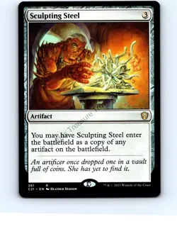 Sculpting Steel #261 Rare Commander 2021 MTG NP Near Mint or Better - Image 1