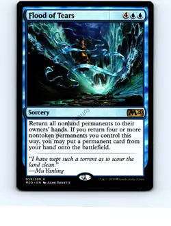 Flood of Tears #59 Rare Core Set 2020 MTG NP Near Mint or Better - Image 1