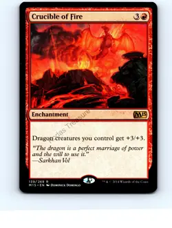 Crucible of Fire #139 Rare Magic 2015 (M15) MTG NP Near Mint or Better - Image 1
