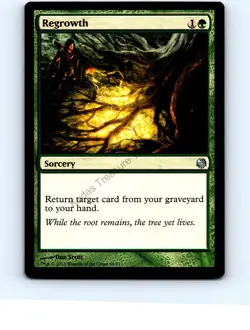 Regrowth #64 Uncommon Duel Decks: Heroes vs. Monsters MTG NP Near Mint or Better - Image 1