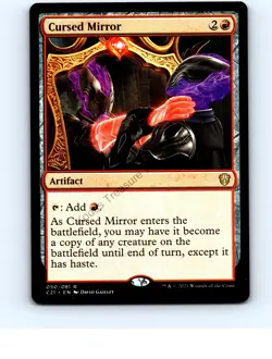 Cursed Mirror #50 Rare Commander 2021 MTG NP Near Mint or Better - Image 1