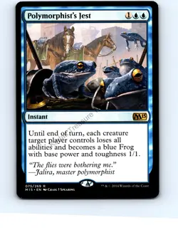 Polymorphist's Jest #75 Rare Magic 2015 (M15) MTG NP Near Mint or Better - Image 1
