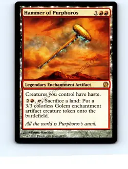 Hammer of Purphoros #124 Rare Theros MTG NP Near Mint or Better - Image 1