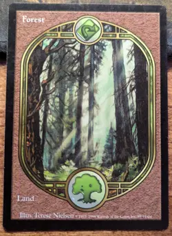 Terese Nielsen FOREST - Full Art - Unglued - MTG Magic: the Gathering - Image 1