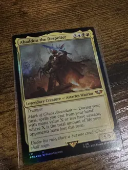 MTG - Abaddon the Despoiler (171) - FOIL Commander: Warhammer 40k - Image 4