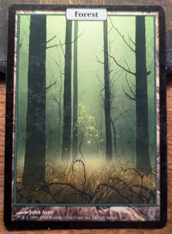 John Avon FOREST - Full Art - Unhinged - MTG Magic: the Gathering - Image 1