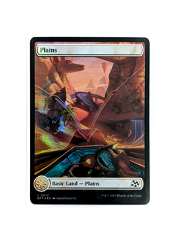 Plains L 0272 Basic Land FOIL MTG Aetherdrift DFT EN NM/M - Image 1