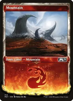 Mountain #312 Core Set 2021 NM MTG - Image 1