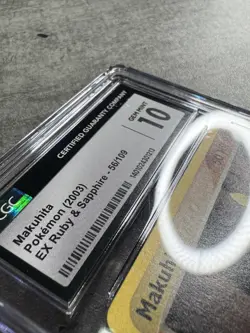 Pokemon Card Makuhita CGC 10 Gem Mint, EX Ruby & Sapphire 56/109, 2003 (1) - Image 5