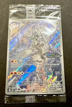 2025 POKEMON SCARLET VIOLET JOURNEY TOGETHER N’S RESHIRAM ILLUSTR. RARE PROMO! - Image 3
