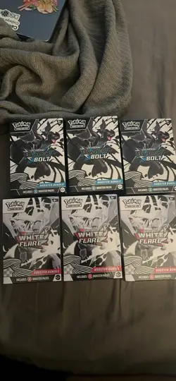 Pokemon Trading Card Game Black Bolt and White Flare Booster Bundles New - Image 1