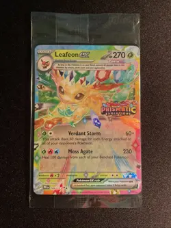 Pokemon TCG - Leafeon ex Prismatic Evolutions Surprise Box Stamped Promo- SEALED - Image 1