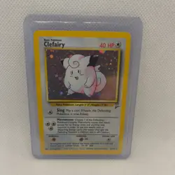 Pokemon TCG Clefairy Base Set 2 6/130 Unlimited Holo Rare - Image 1