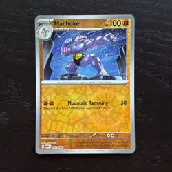 Machoke 067/165 Pokemon 151 Scarlet & Violet Reverse Holo Uncommon NM - Image 1