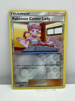 Pokemon Center Lady 64/68 Hidden Fates Reverse Holo - Image 1