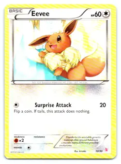 Eevee (13) Pokemon Common XY Trainer Kit: Sylveon & Noivern 13/30 - Image 1