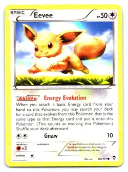 Eevee Pokemon Common XY - Furious Fists 80/111 - Image 1