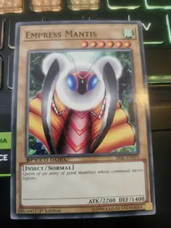 SBSC-EN019 Empress Mantis 1st Edition Mint YuGiOh Card - Image 1