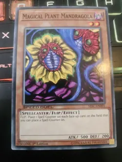 SBSC-EN001 Magical Plant Mandragola 1st Edition Mint YuGiOh Card - Image 1