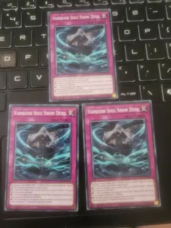 3x YuGiOh Vanquish Soul Snow Devil AGOV-EN078 Common 1st Edition - Image 1