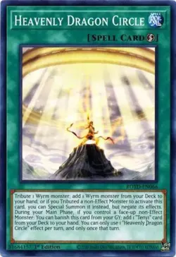 Yugioh! LP Heavenly Dragon Circle - ROTD-EN066 - Common - 1st Edition Lightly Pl - Image 1