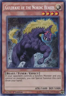 Yugioh! LP Guldfaxe of the Nordic Beasts - LC5D-EN178 - Secret Rare - 1st Editio - Image 1