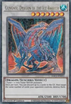 Yugioh! LP Gungnir, Dragon of the Ice Barrier - HAC1-EN053 - Ultra Rare - 1st Ed - Image 1