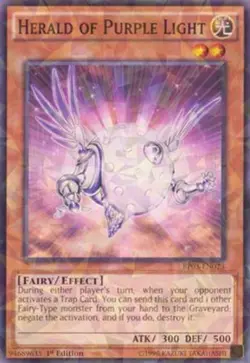 Yugioh! LP Herald of Purple Light - BP03-EN023 - Shatterfoil - 1st Edition Light - Image 1