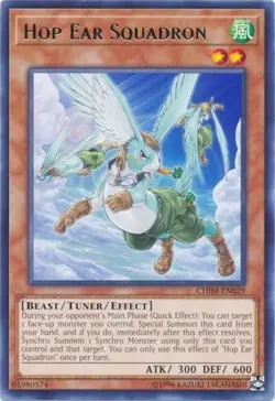 Yugioh! LP Hop Ear Squadron - CHIM-EN029 - Rare - Unlimited Edition Lightly Play - Image 1