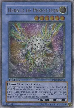 Yugioh! LP Herald of Perfection - TSHD-EN039 - Ultimate Rare - 1st Edition Light - Image 1