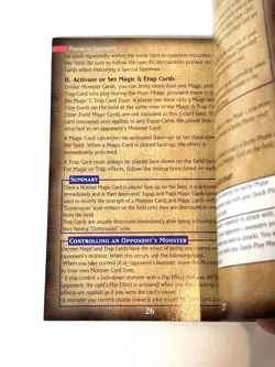 1996 Yugioh Trading Card Game Official Rulebook Only Version 3.0 - Image 3