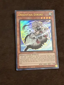 Yugioh Dracotail Lukias (UR) JUSH-EN001 Ultra Rare 1st Edition LP/NM - Image 1