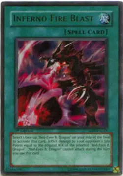 Yugioh! LP Inferno Fire Blast - SOD-EN042 - Ultra Rare - Unlimited Edition Light - Image 1